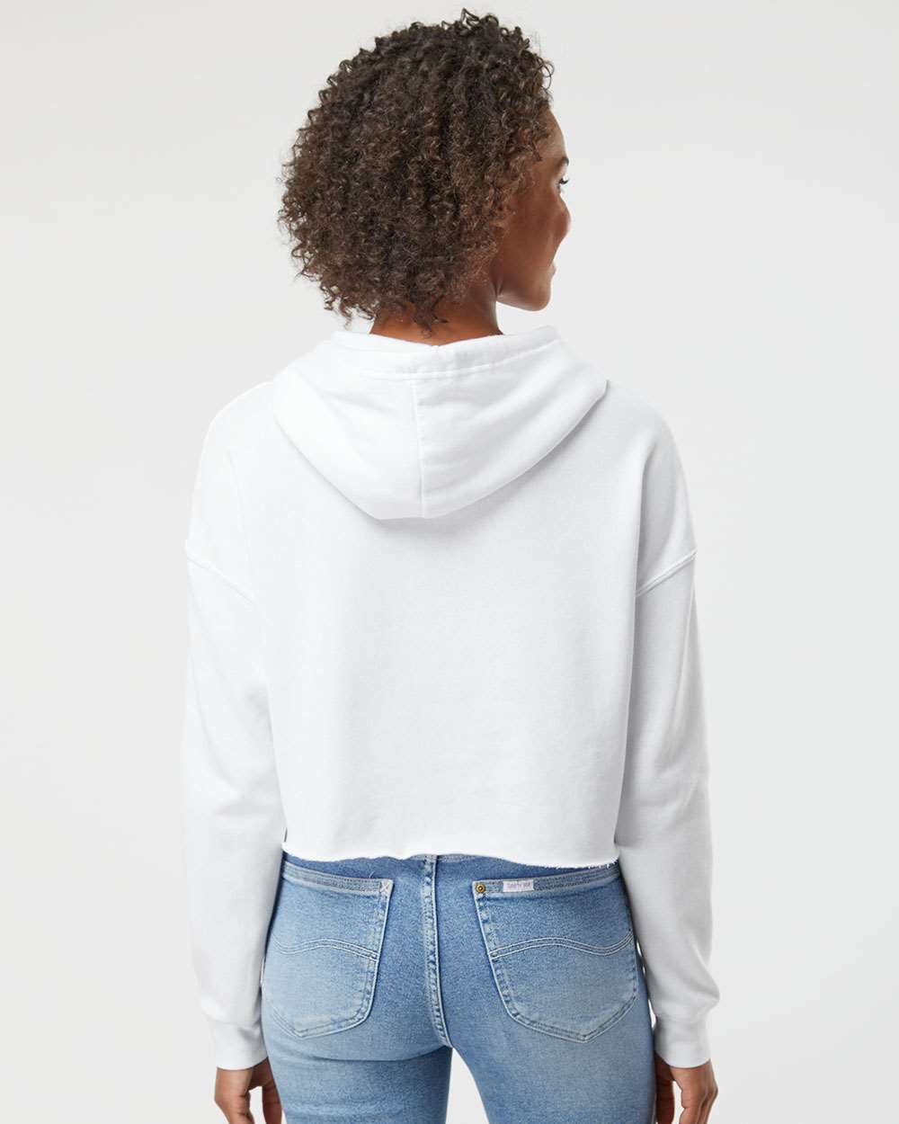 no-logo Independent Trading Co. Women’s Lightweight Cropped Hooded Sweatshirt-Fleece-Independent Trading Co.-Thread Logic