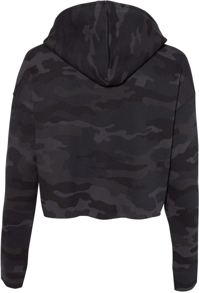 no-logo Independent Trading Co. Women’s Lightweight Cropped Hooded Sweatshirt-Fleece-Independent Trading Co.-Thread Logic