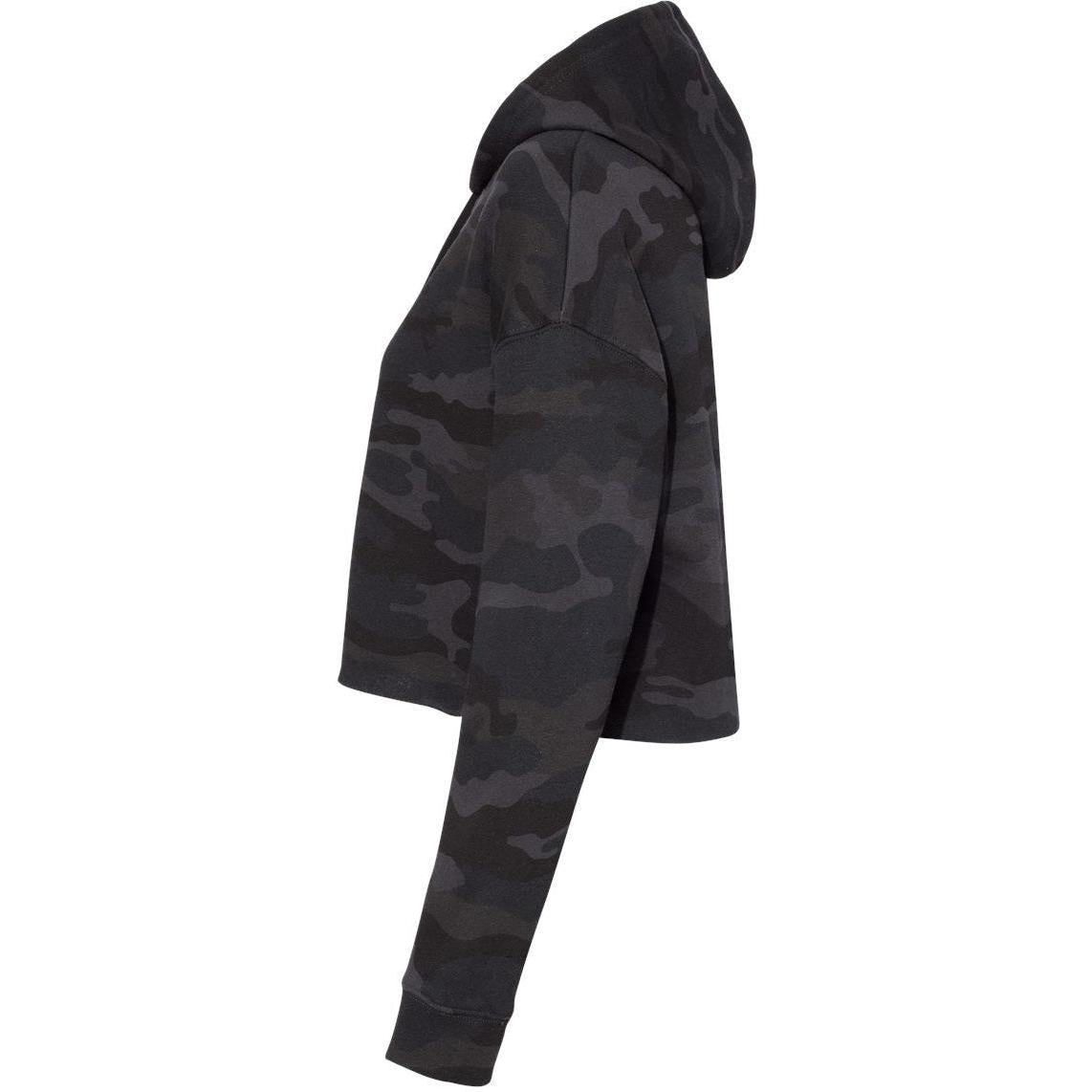 no-logo Independent Trading Co. Women’s Lightweight Cropped Hooded Sweatshirt-Fleece-Independent Trading Co.-Thread Logic