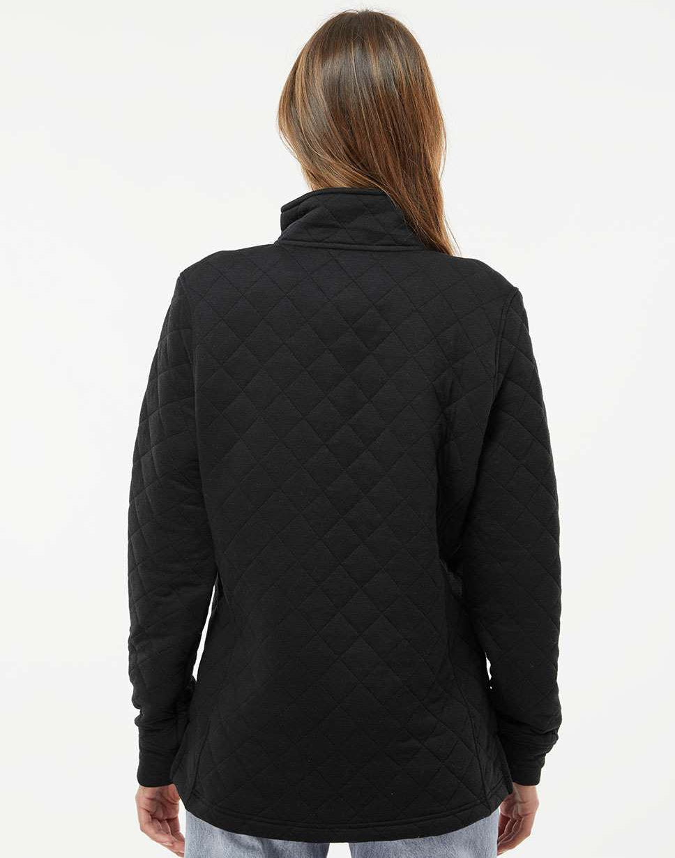 no-logo J America Ladies Quilted Snap Pullover-Ladies Layering-J. America-Thread Logic