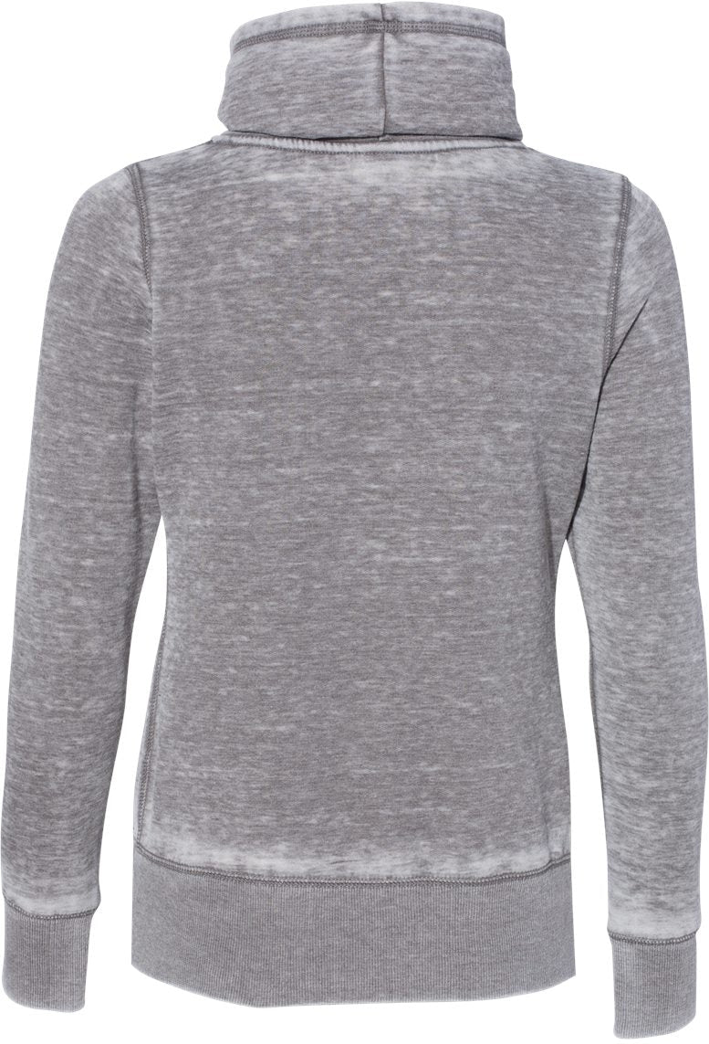no-logo J America Ladies Zen Fleece Cowl Neck Sweatshirt-Ladies Layering-J. America-Thread Logic