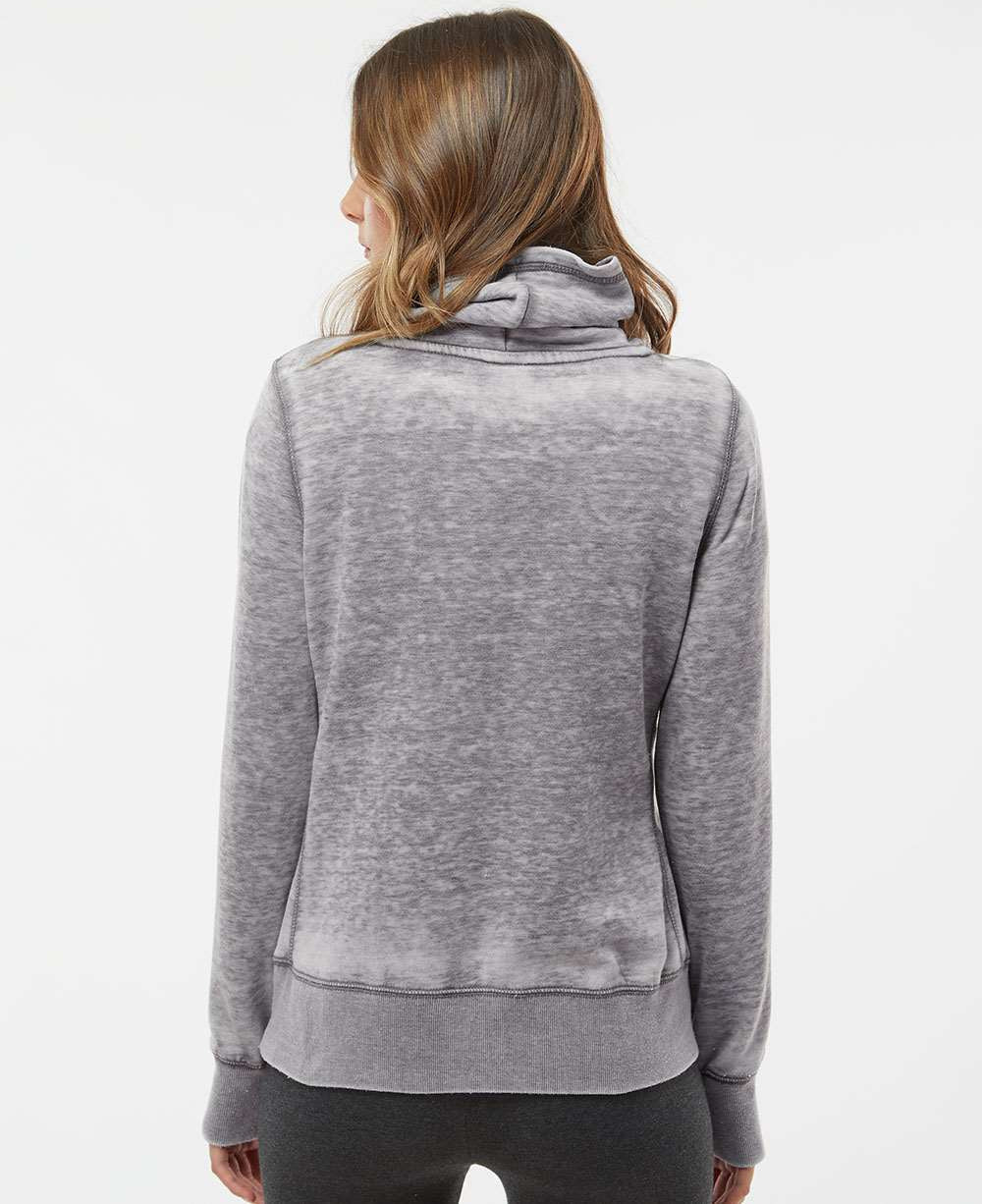 no-logo J America Ladies Zen Fleece Cowl Neck Sweatshirt-Ladies Layering-J. America-Thread Logic