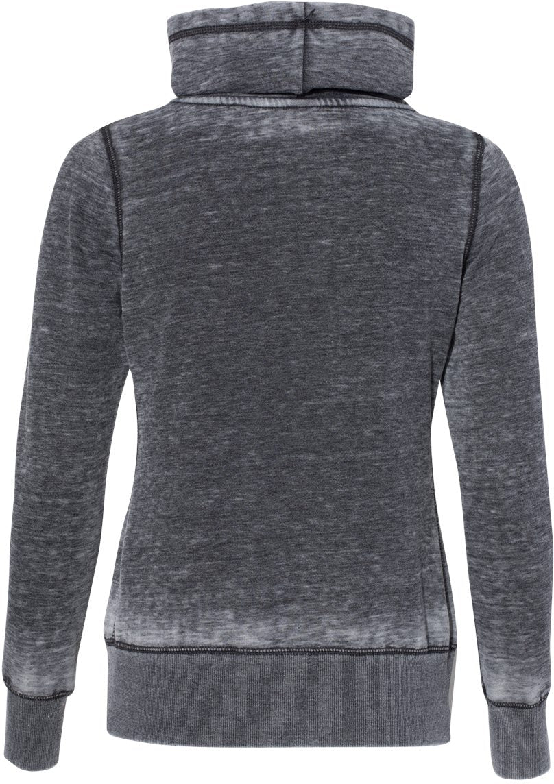 no-logo J America Ladies Zen Fleece Cowl Neck Sweatshirt-Ladies Layering-J. America-Thread Logic