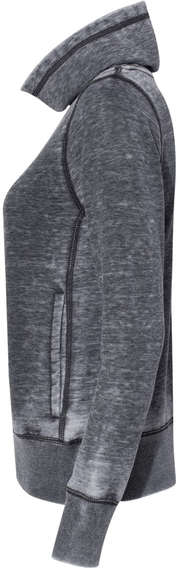 no-logo J America Ladies Zen Fleece Cowl Neck Sweatshirt-Ladies Layering-J. America-Thread Logic