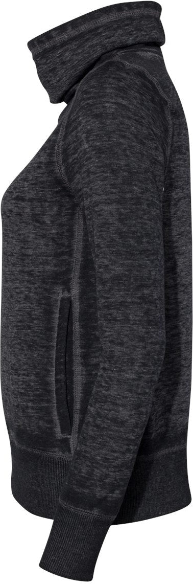 no-logo J America Ladies Zen Fleece Cowl Neck Sweatshirt-Ladies Layering-J. America-Thread Logic