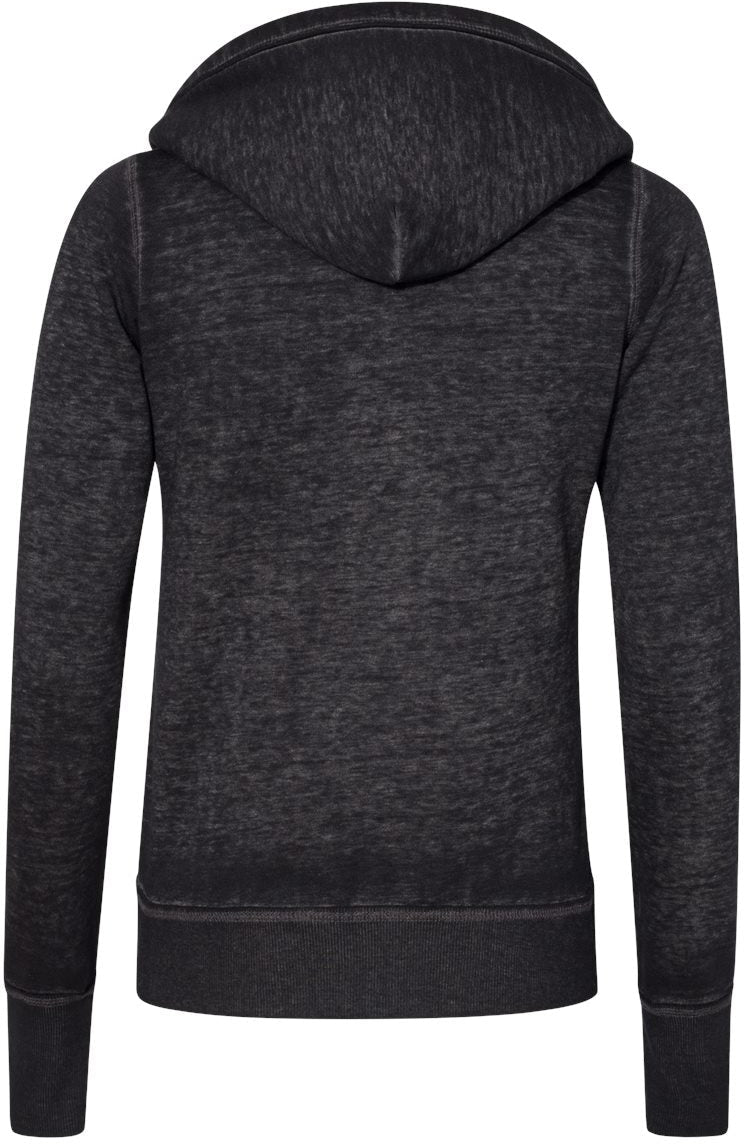 no-logo J America Ladies Zen Fleece Full-Zip Hooded Sweatshirt-Ladies Layering-J. America-Thread Logic
