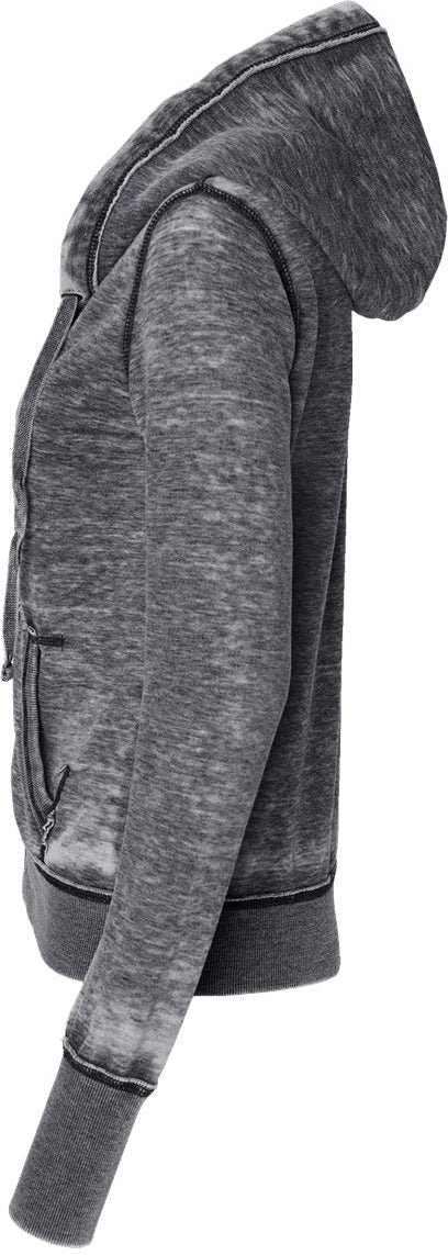 no-logo J America Ladies Zen Fleece Full-Zip Hooded Sweatshirt-Ladies Layering-J. America-Thread Logic