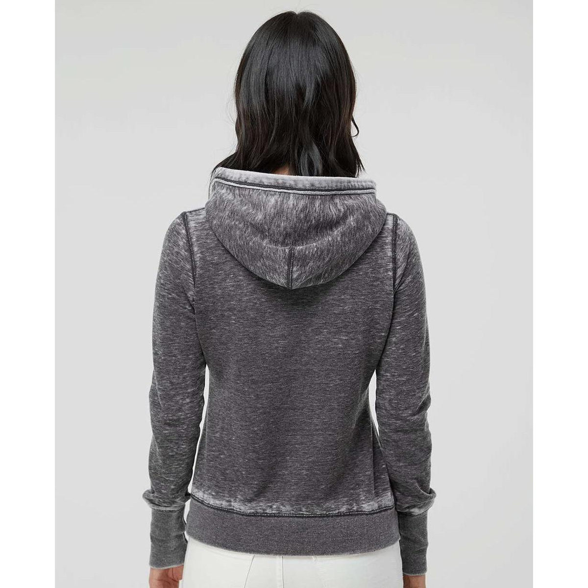 no-logo J America Women's Zen Fleece Hooded Sweatshirt-Hoodies-J. America-Thread Logic