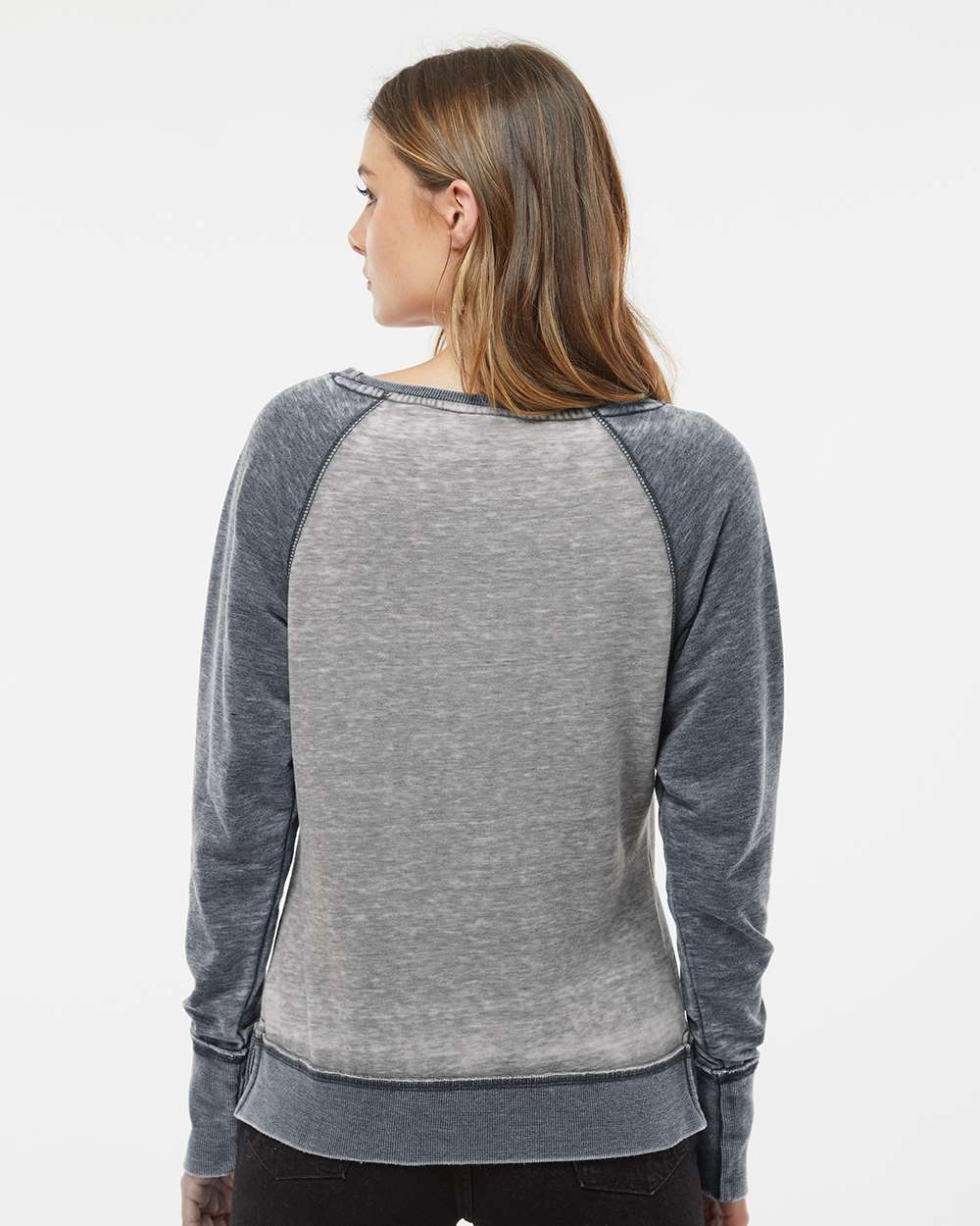 no-logo J America Ladies Zen Fleece Raglan Sweatshirt-Ladies Layering-J. America-Thread Logic