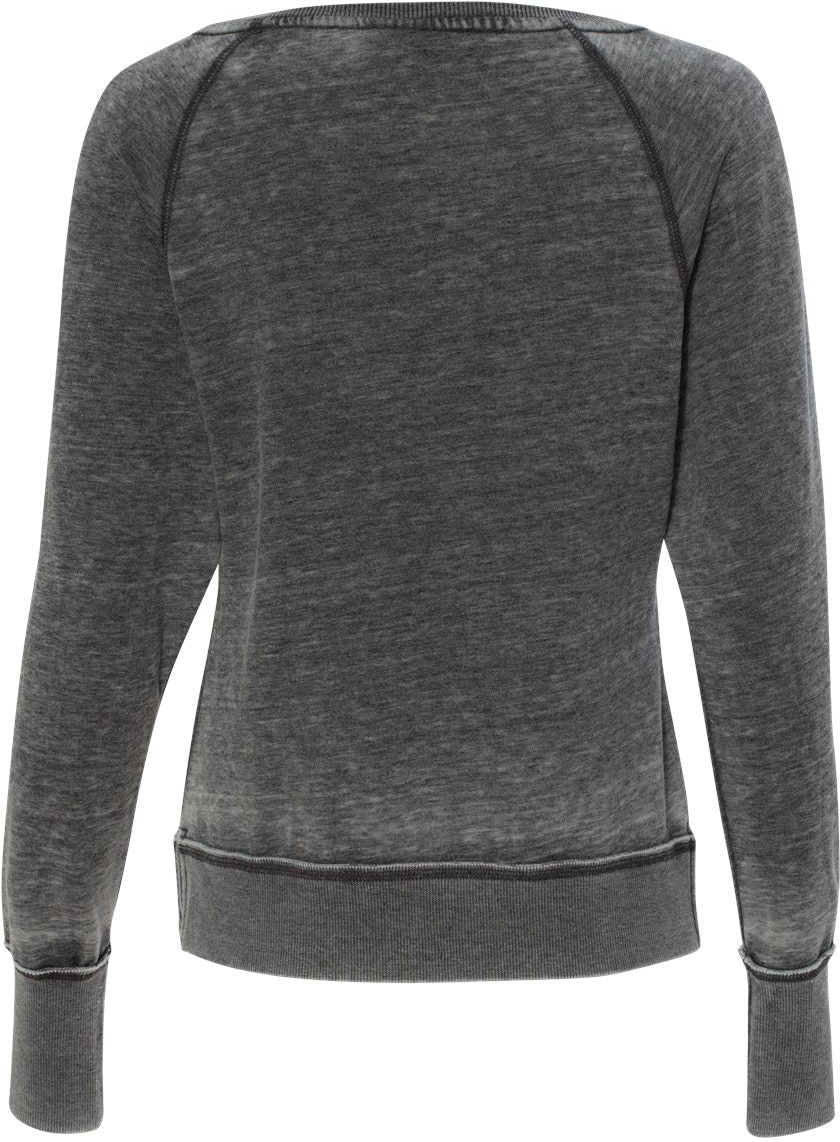 no-logo J America Ladies Zen Fleece Raglan Sweatshirt-Ladies Layering-J. America-Thread Logic