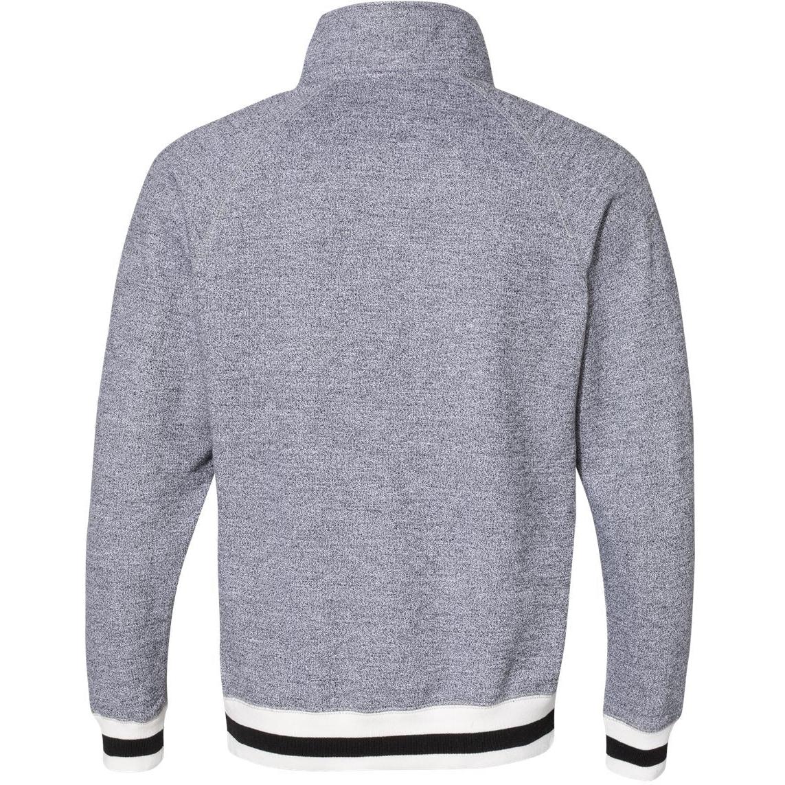 no-logo J America Peppered Fleece Quarter-Zip Sweatshirt -Men's Layering-J. America-Thread Logic