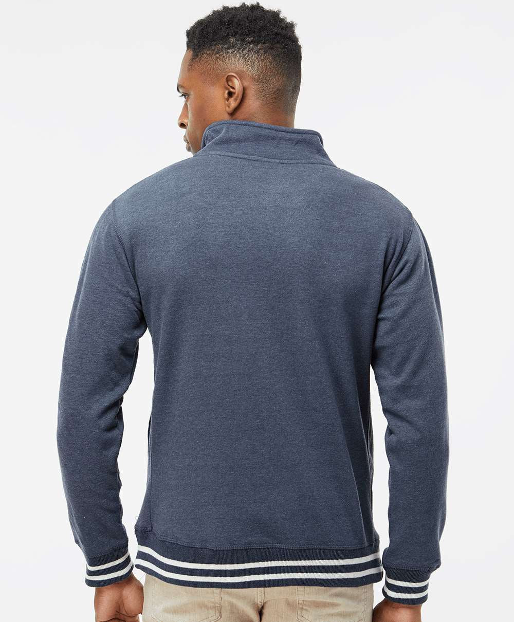 no-logo J America Relay Fleece Quarter-Zip Sweatshirt-Men's Layering-J. America-Thread Logic