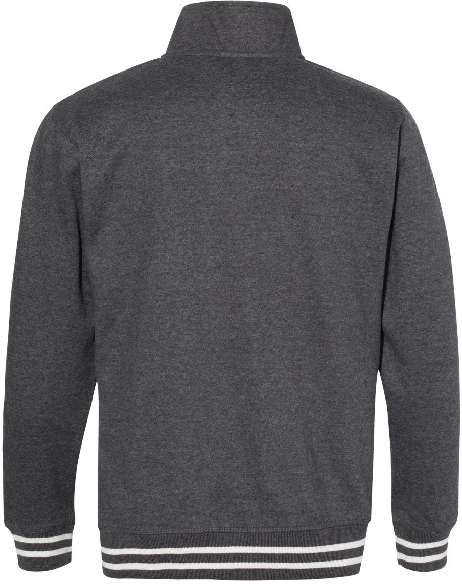 no-logo J America Relay Fleece Quarter-Zip Sweatshirt-Men's Layering-J. America-Thread Logic