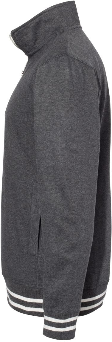 no-logo J America Relay Fleece Quarter-Zip Sweatshirt-Men's Layering-J. America-Thread Logic