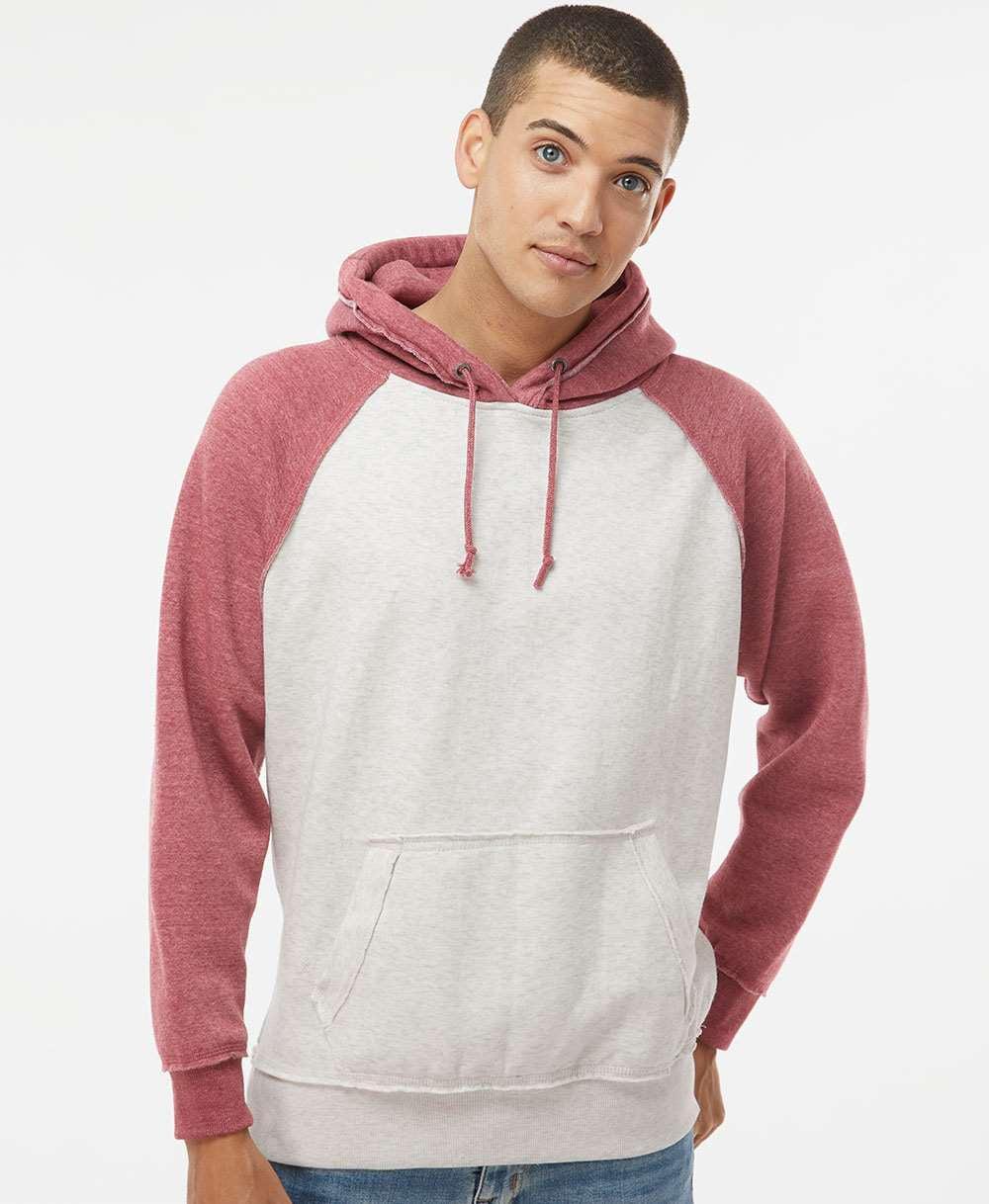 no-logo J America Vintage Heather Hooded Sweatshirt -Men's Layering-J. America-Thread Logic