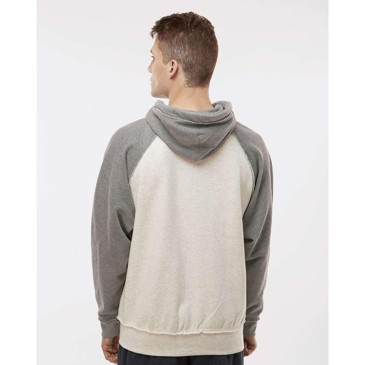 no-logo J America Vintage Heather Hooded Sweatshirt -Hoodies-J. America-Thread Logic