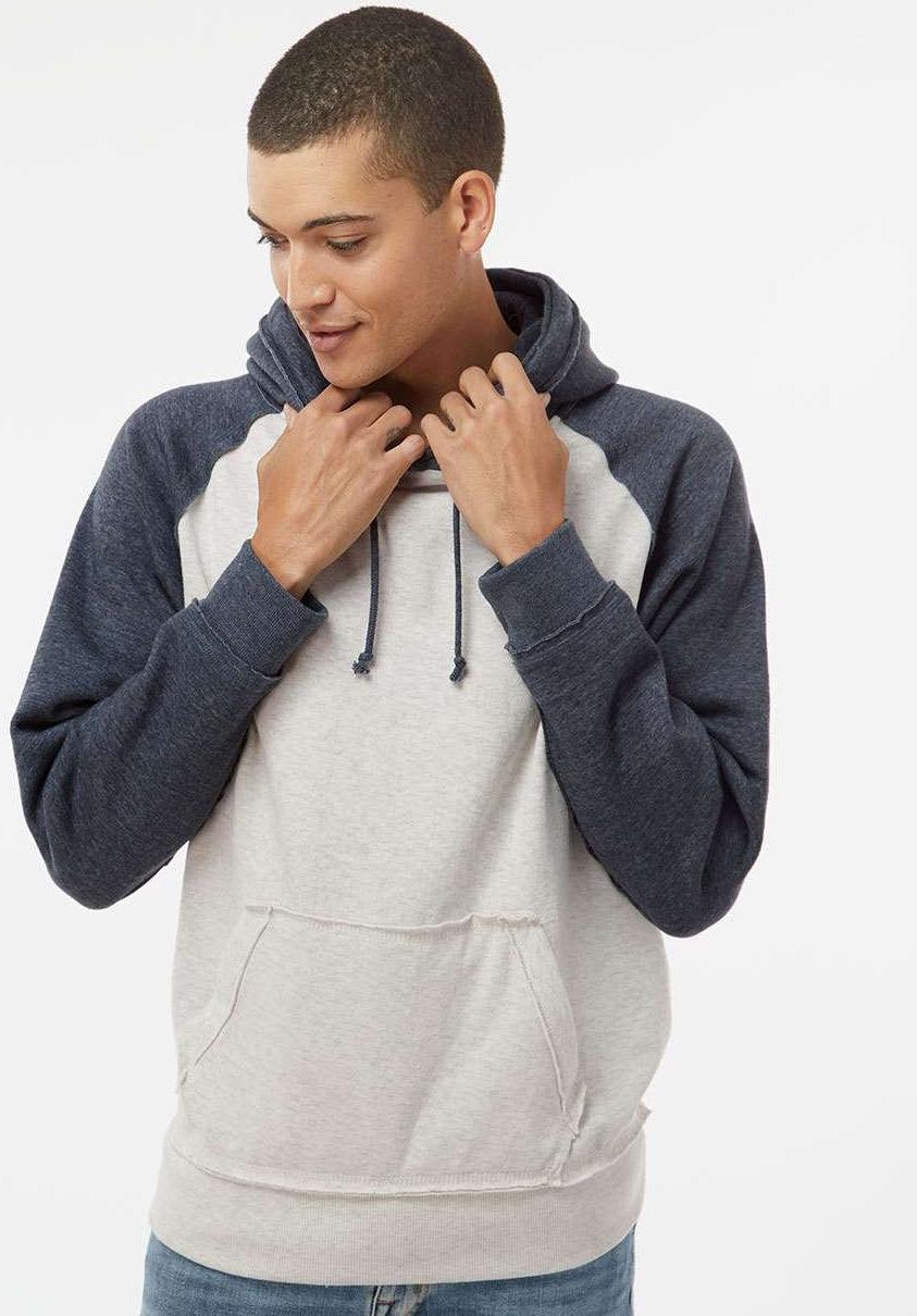 no-logo J America Vintage Heather Hooded Sweatshirt -Men's Layering-J. America-Thread Logic