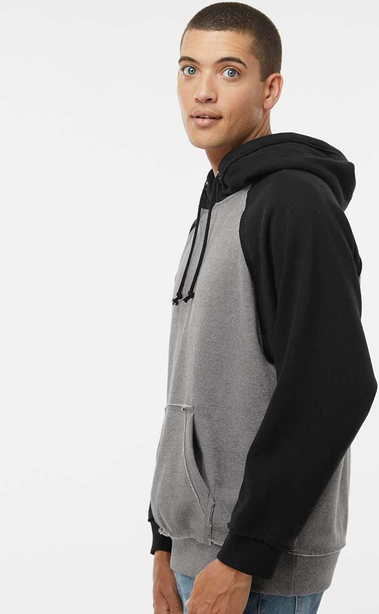 no-logo J America Vintage Heather Hooded Sweatshirt -Men's Layering-J. America-Thread Logic