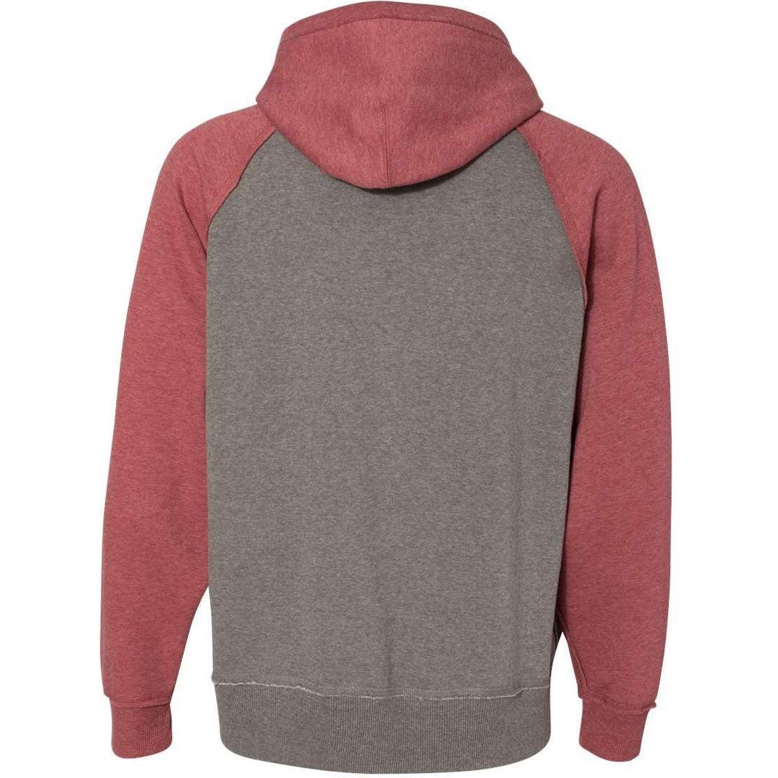 no-logo J America Vintage Heather Hooded Sweatshirt -Hoodies-J. America-Thread Logic