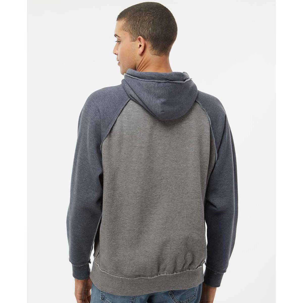 no-logo J America Vintage Heather Hooded Sweatshirt -Hoodies-J. America-Thread Logic