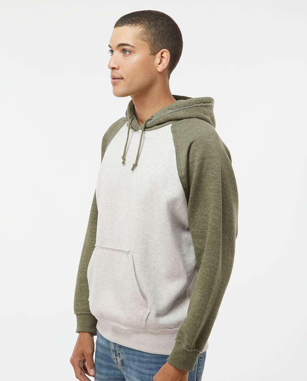 no-logo J America Vintage Heather Hooded Sweatshirt -Men's Layering-J. America-Thread Logic