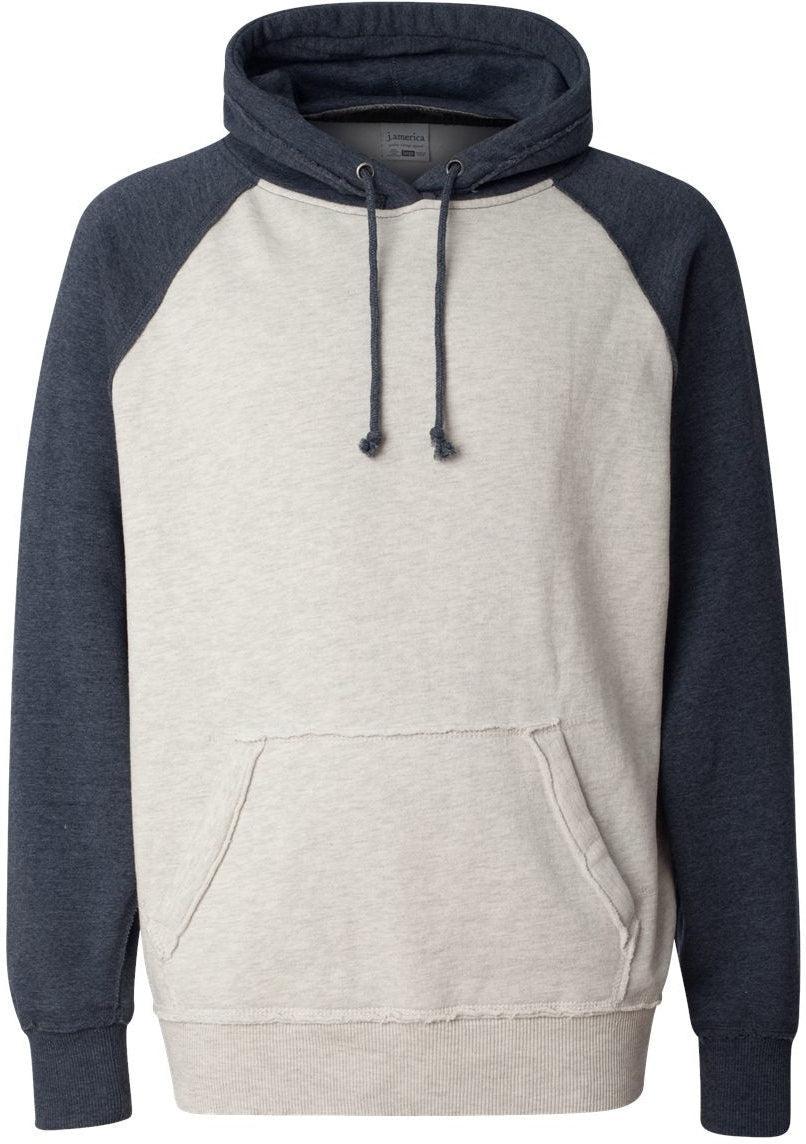 J America Vintage Heather Hooded Sweatshirt