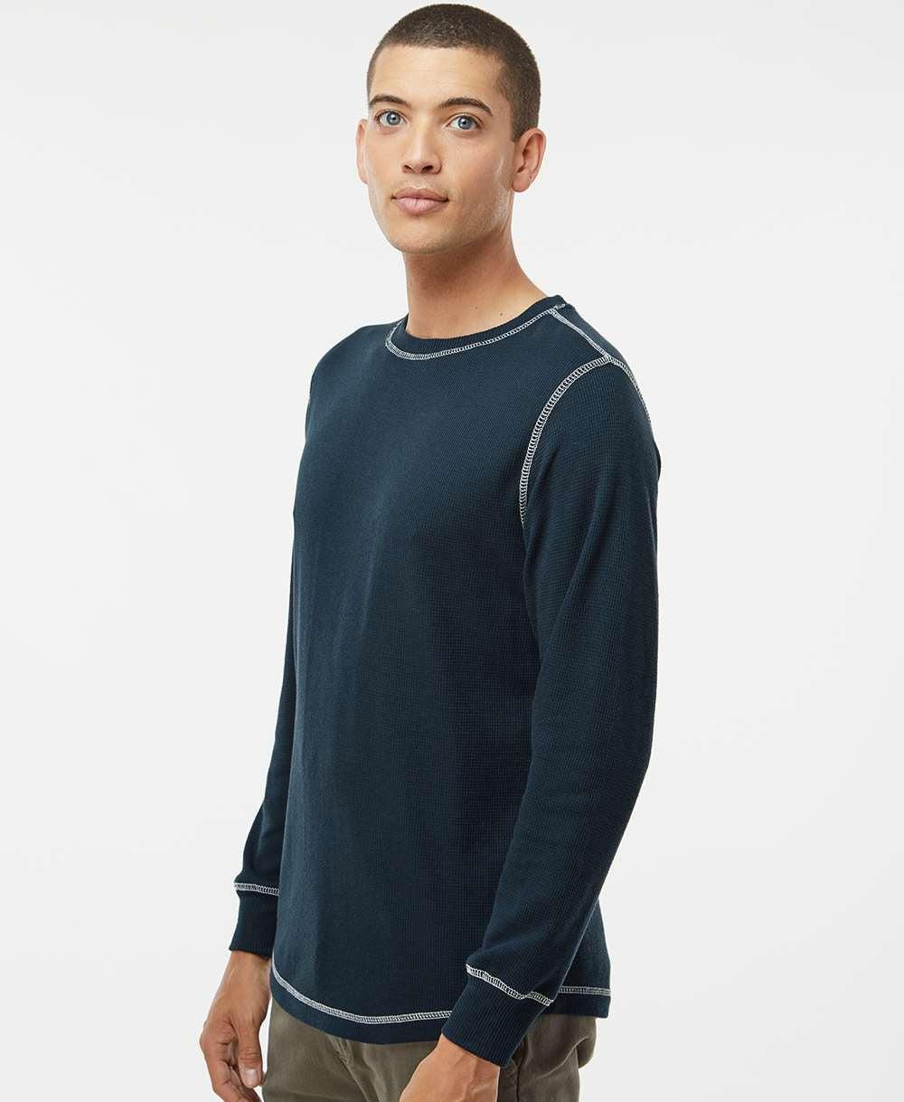 no-logo J America Vintage Thermal Long Sleeve T-Shirt-Men's T Shirts-J. America-Thread Logic