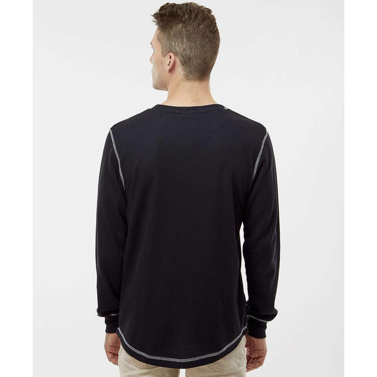 no-logo J America Vintage Thermal Long Sleeve T-Shirt-Men's T Shirts-J. America-Thread Logic