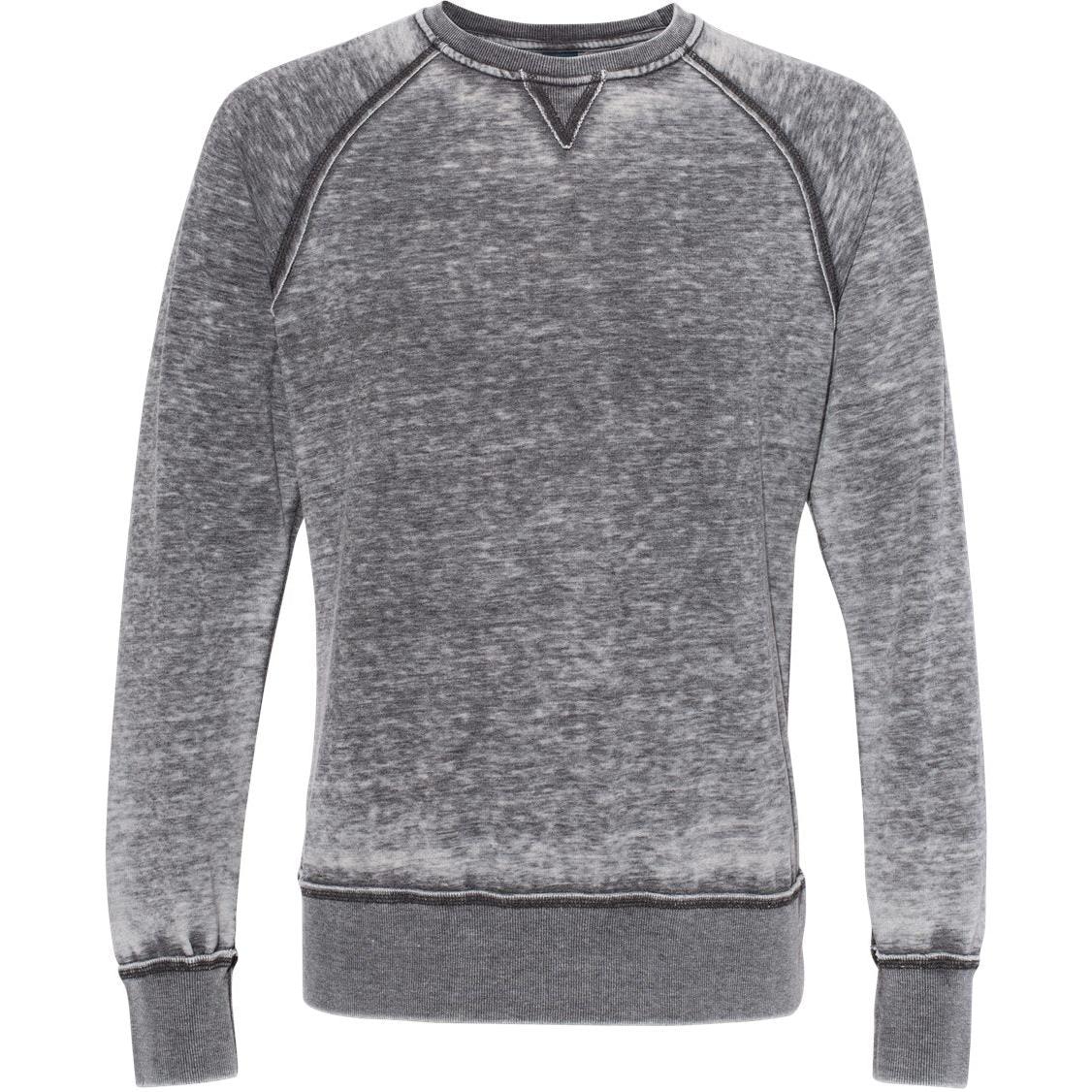 no-logo J America Vintage Zen Fleece Crewneck Sweatshirt-Crewnecks-J. America-Dark Smoke-S-Thread Logic