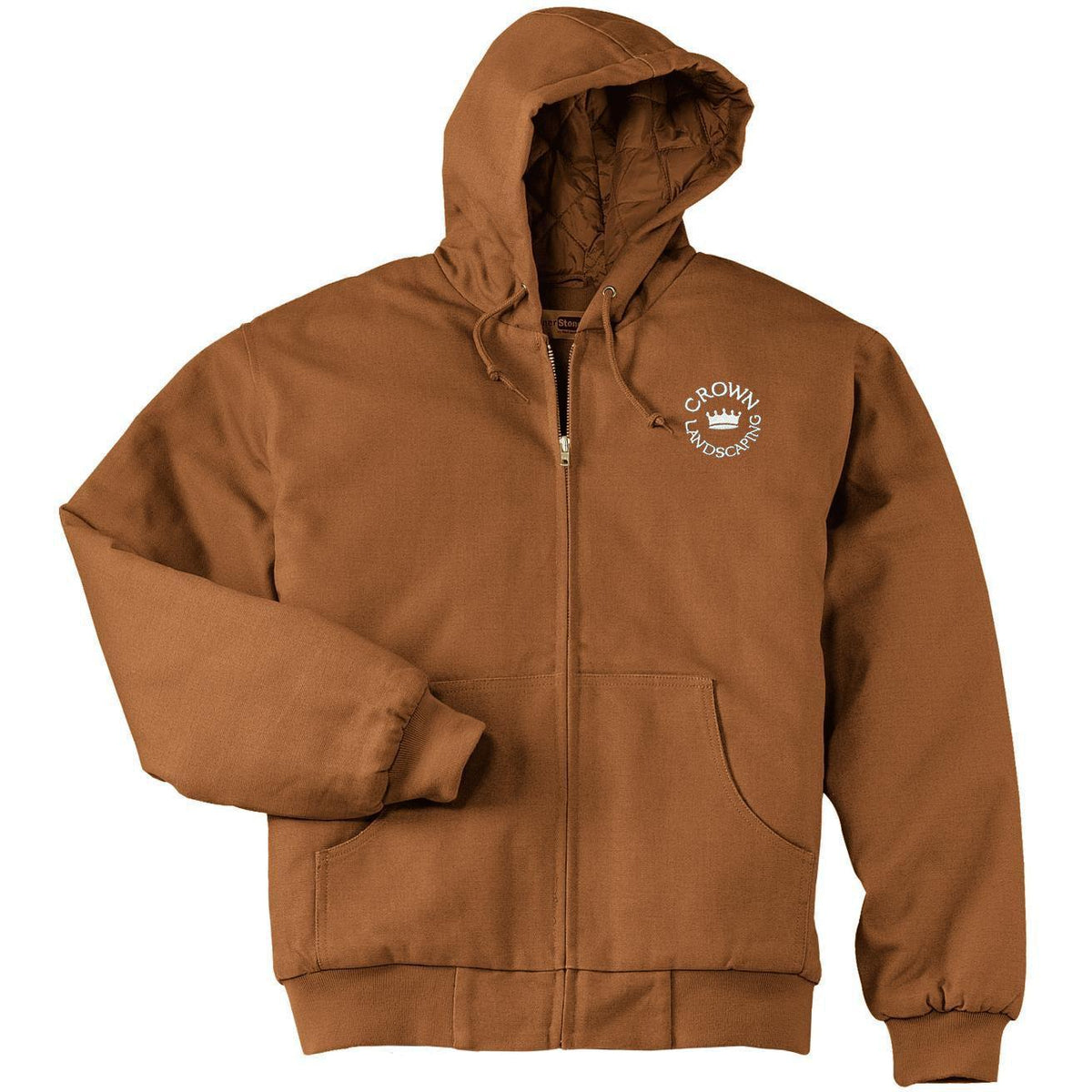 no-logo CornerStone Duck Cloth Hooded Work Jacket-Regular-Cornerstone-Thread Logic