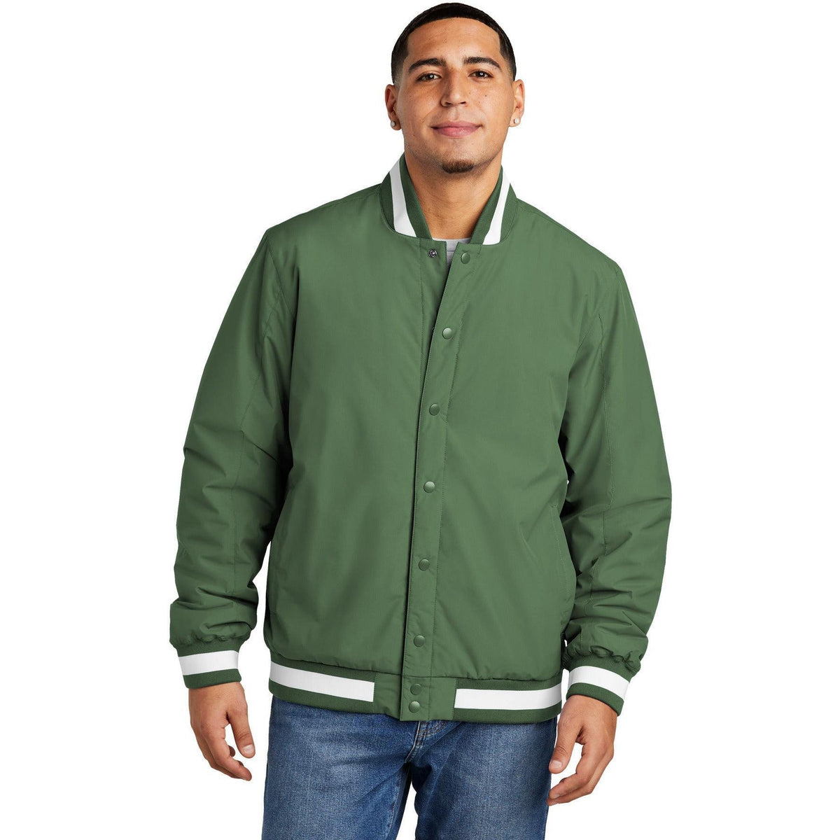no-logo Sport-Tek Insulated Varsity Jacket-Sport-Tek-Thread Logic
