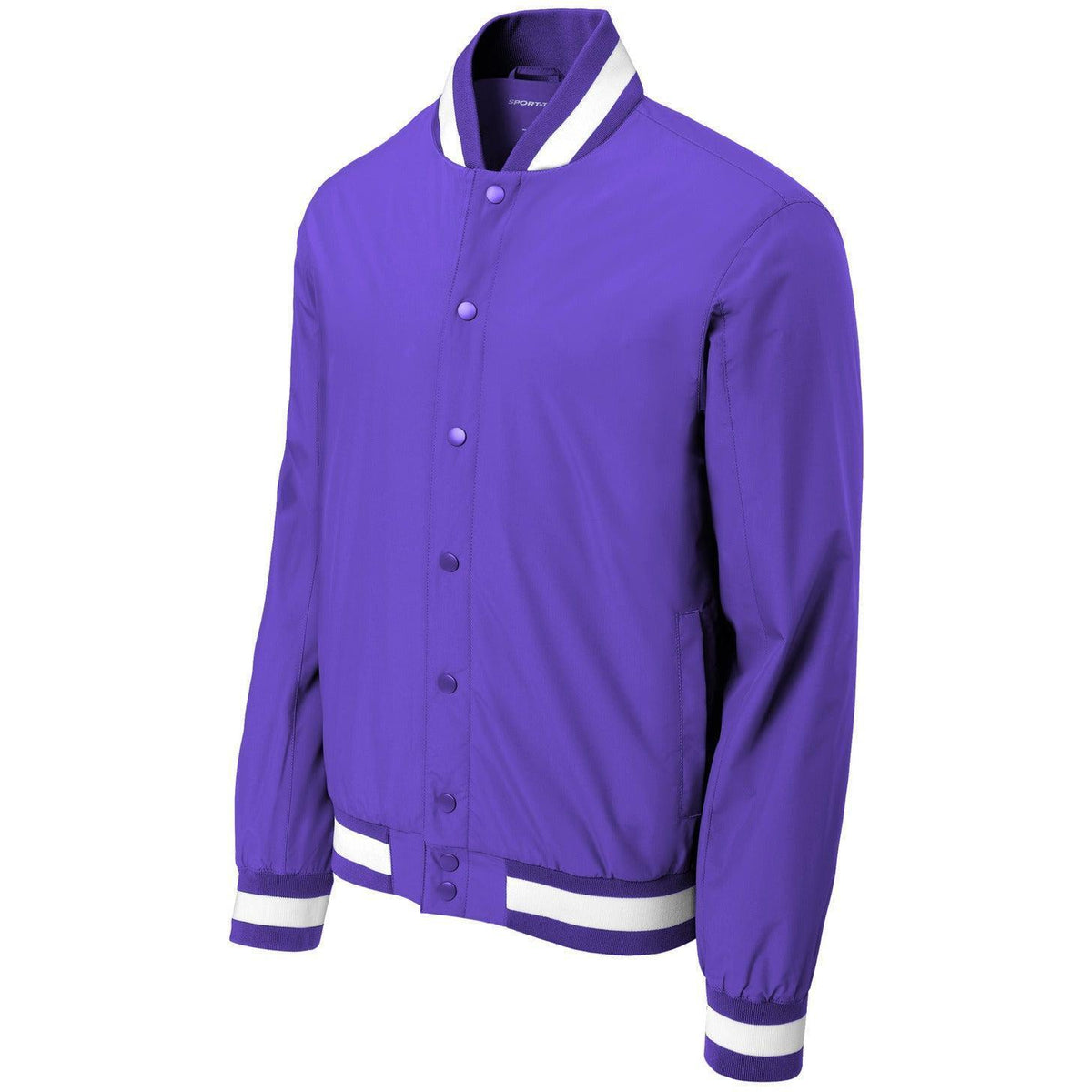 no-logo Sport-Tek Insulated Varsity Jacket-Sport-Tek-Purple-XS-Thread Logic