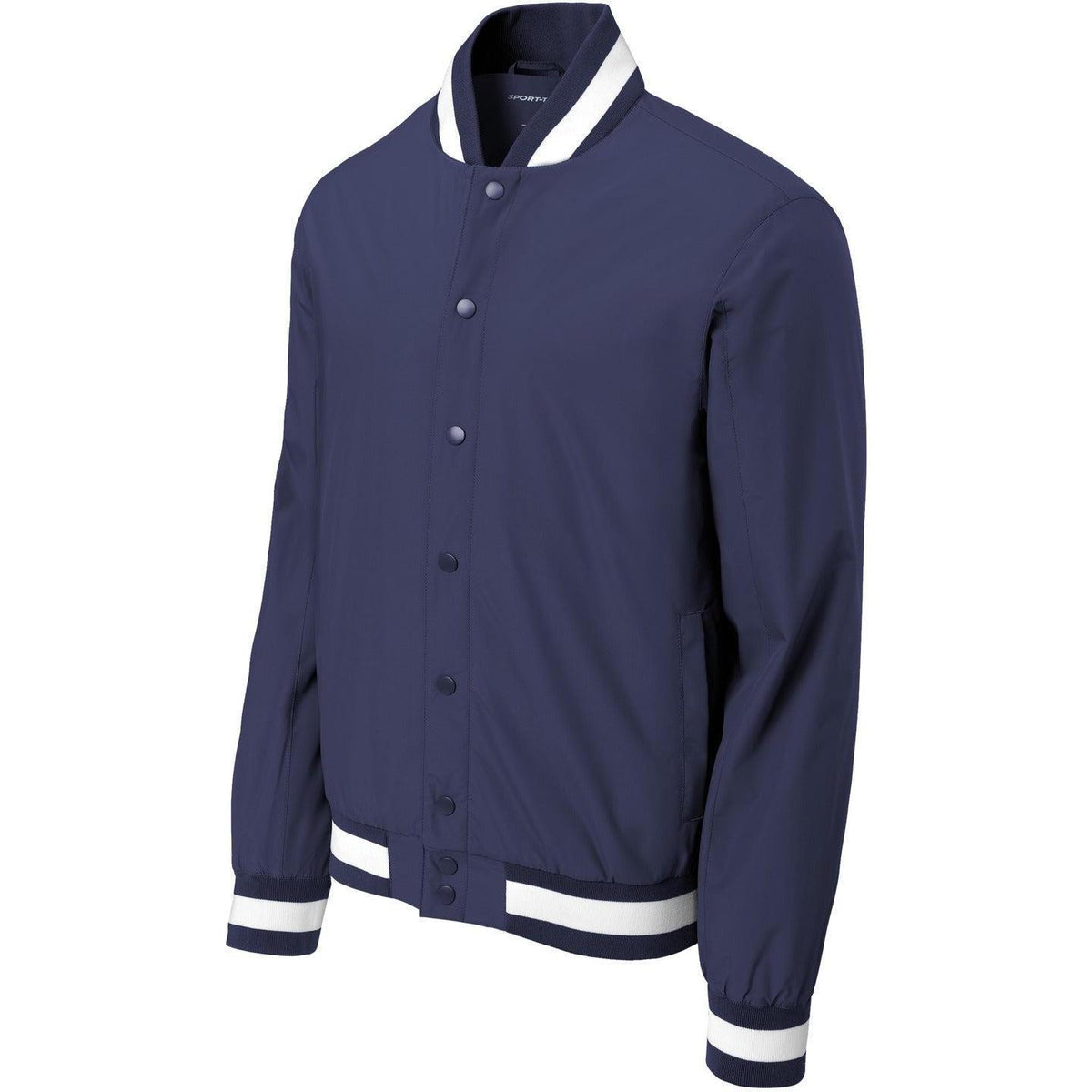 no-logo Sport-Tek Insulated Varsity Jacket-Sport-Tek-True Navy-XS-Thread Logic