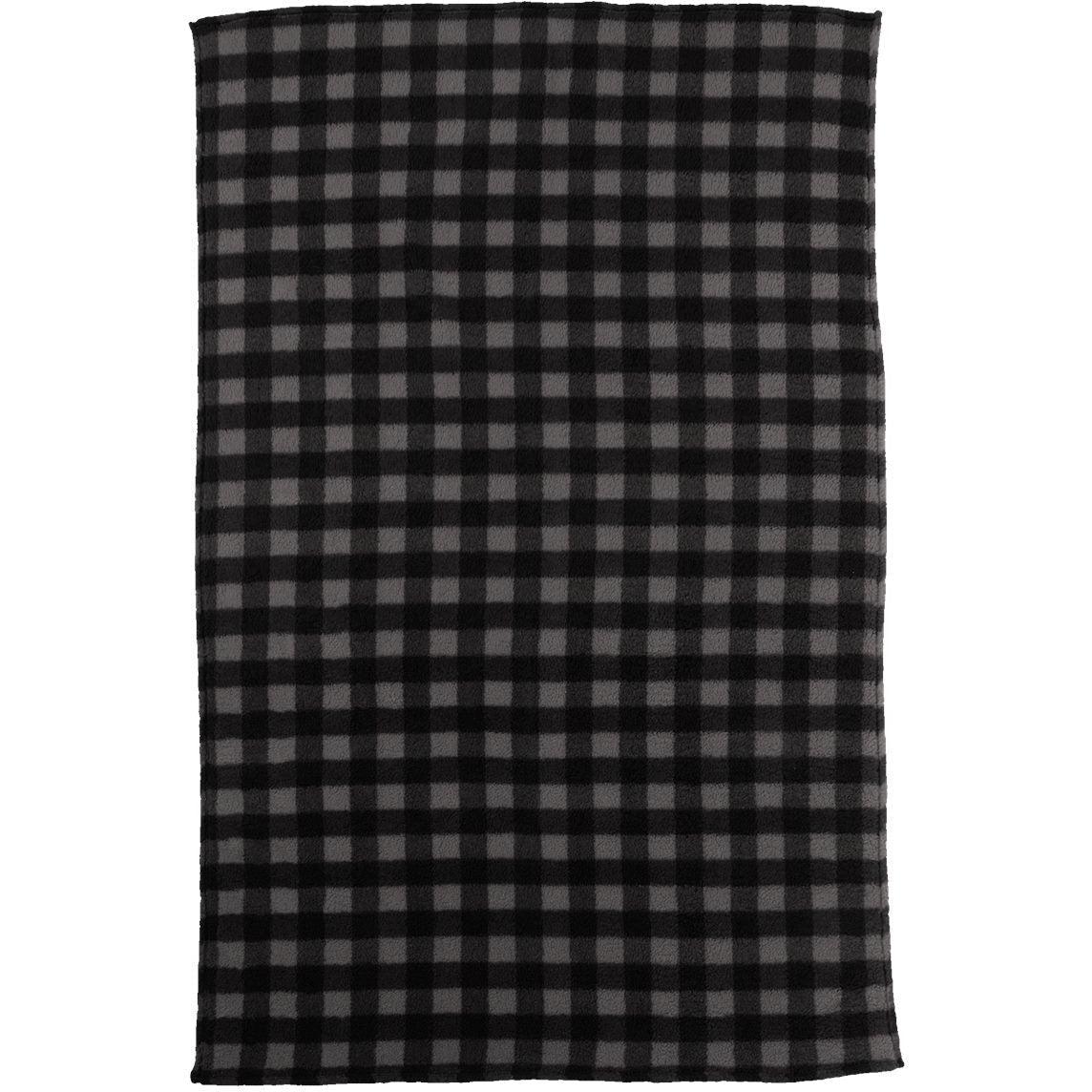 no-logo J. America Epic Sherpa Blanket-Accessories-J. America-Black/Charcoal Buffalo-1 Size-Thread Logic