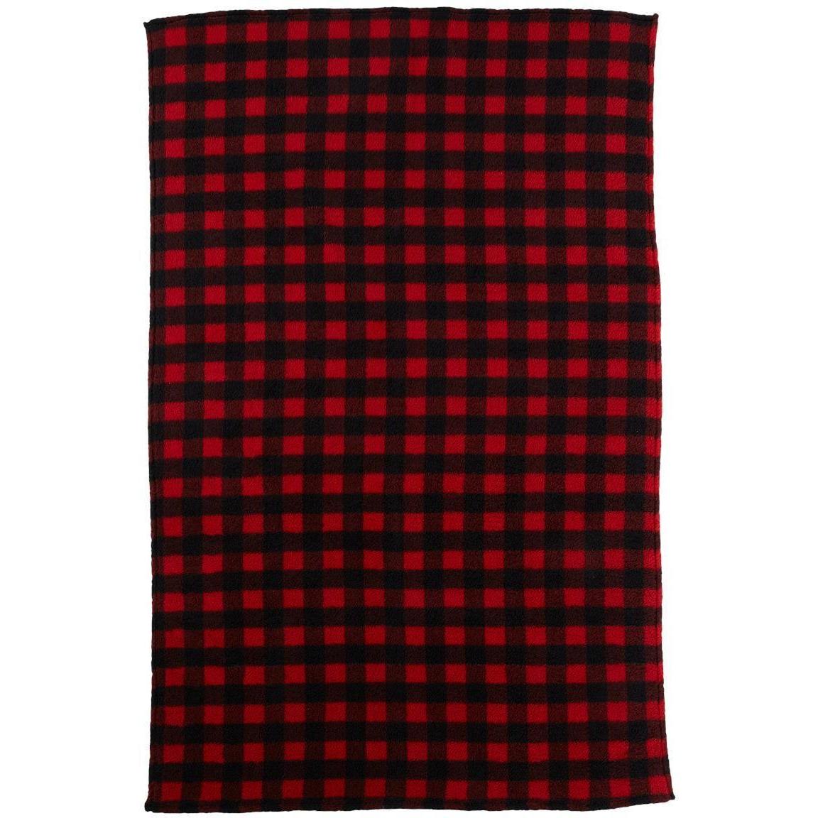 no-logo J. America Epic Sherpa Blanket-Accessories-J. America-Red/Black Buffalo-1 Size-Thread Logic