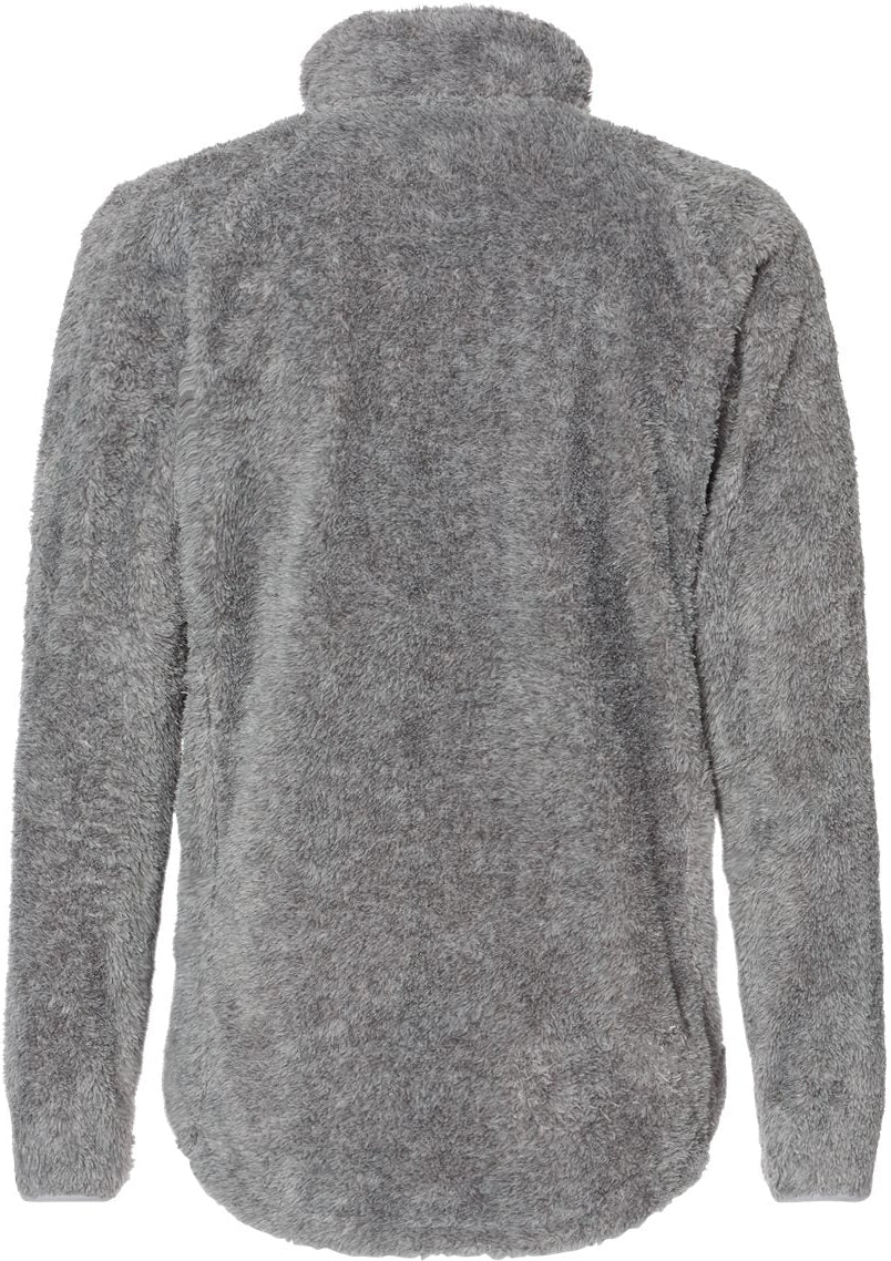 no-logo J. America Ladies Boundary Shag Frosty Sherpa Full-Zip-Outerwear-J. America-Thread Logic