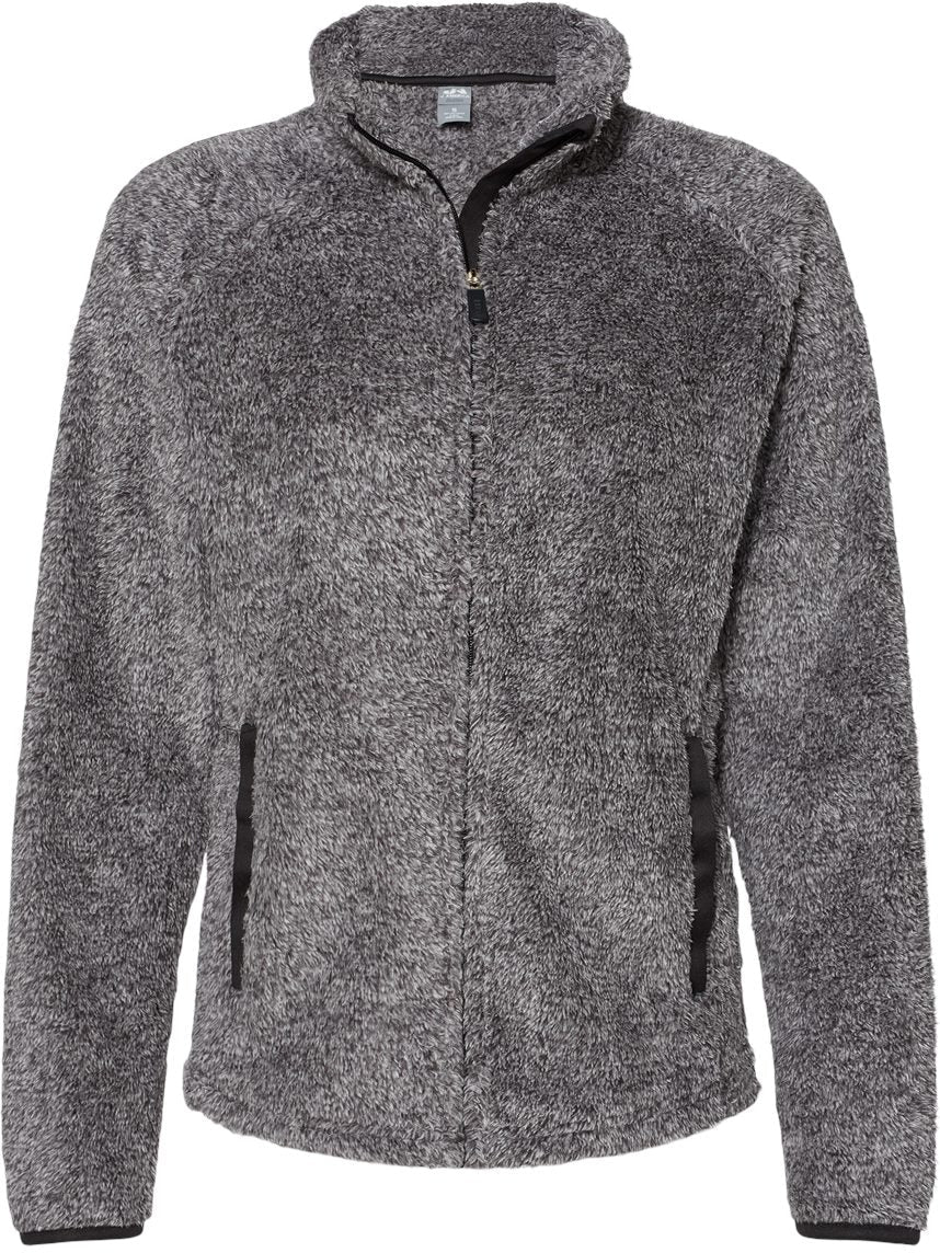 J America Ladies Boundary Shag Frosty Sherpa Full-Zip