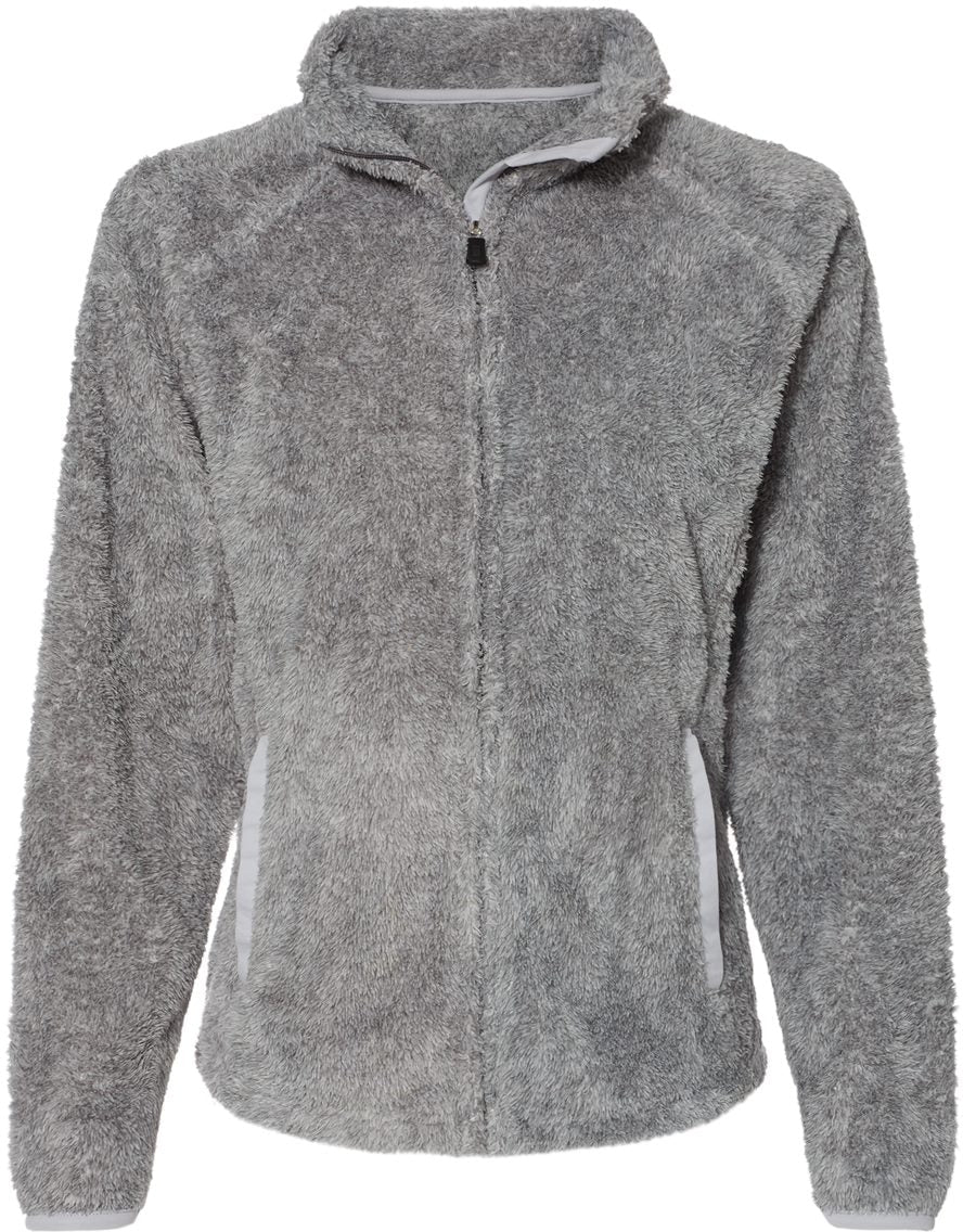 J America Ladies Boundary Shag Frosty Sherpa Full-Zip