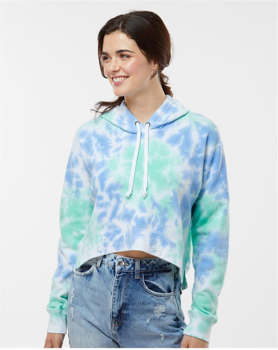 no-logo J. America Ladies Crop Hooded Sweatshirt-J. America-Thread Logic