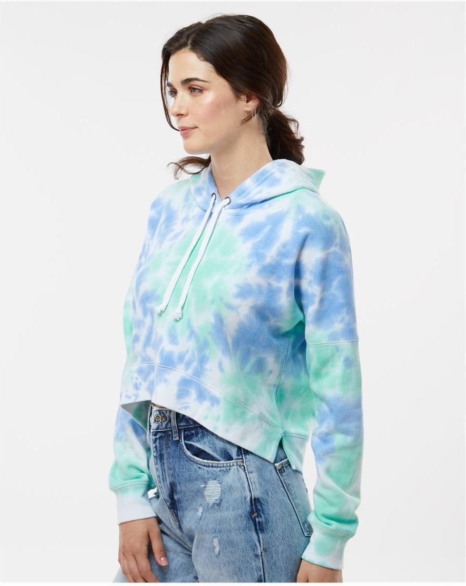 no-logo J. America Ladies Crop Hooded Sweatshirt-J. America-Thread Logic