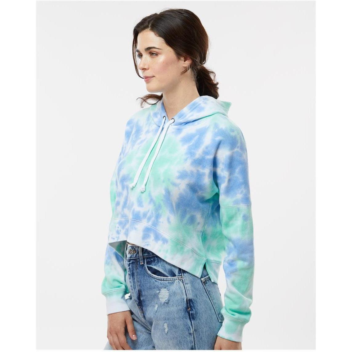 no-logo J. America Ladies Crop Hooded Sweatshirt-J. America-Thread Logic