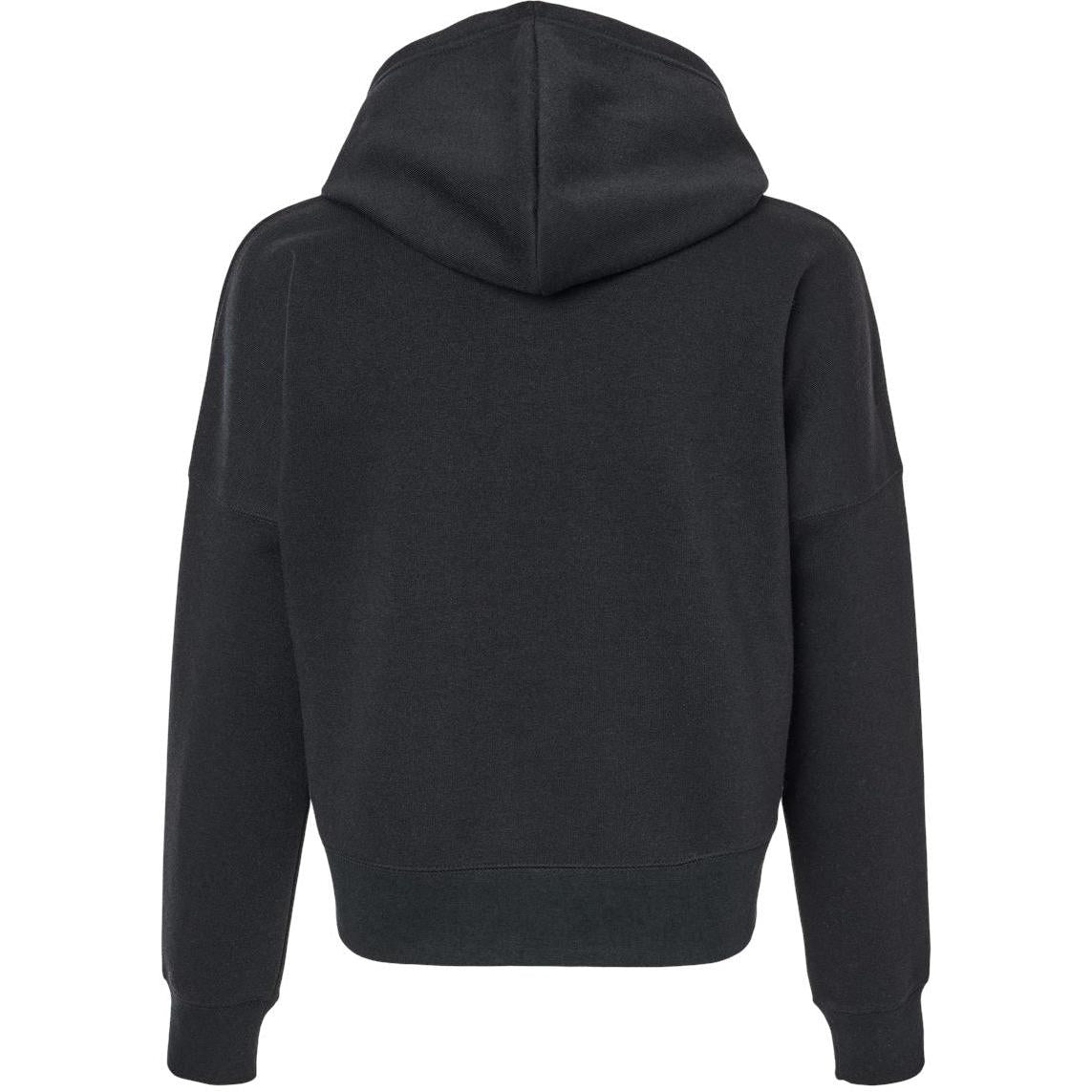 no-logo J. America Ladies Crop Hooded Sweatshirt-J. America-Thread Logic