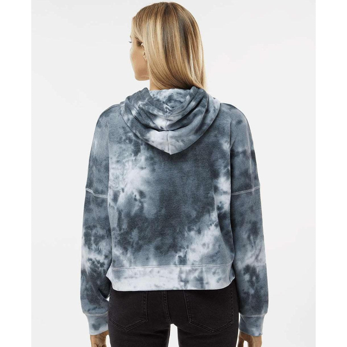 no-logo J. America Ladies Crop Hooded Sweatshirt-J. America-Thread Logic