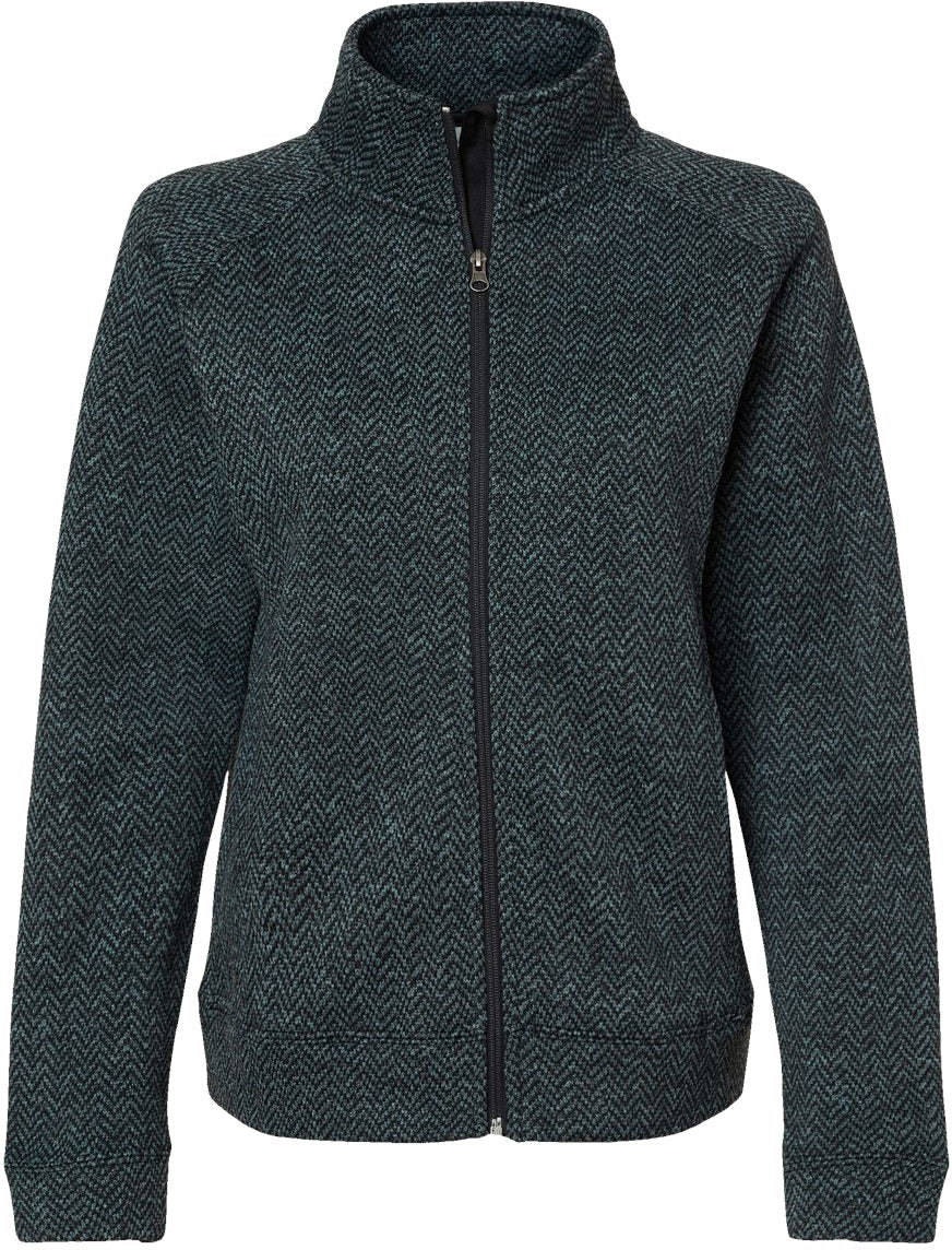 J America Ladies Traverse Full-Zip Sweatshirt