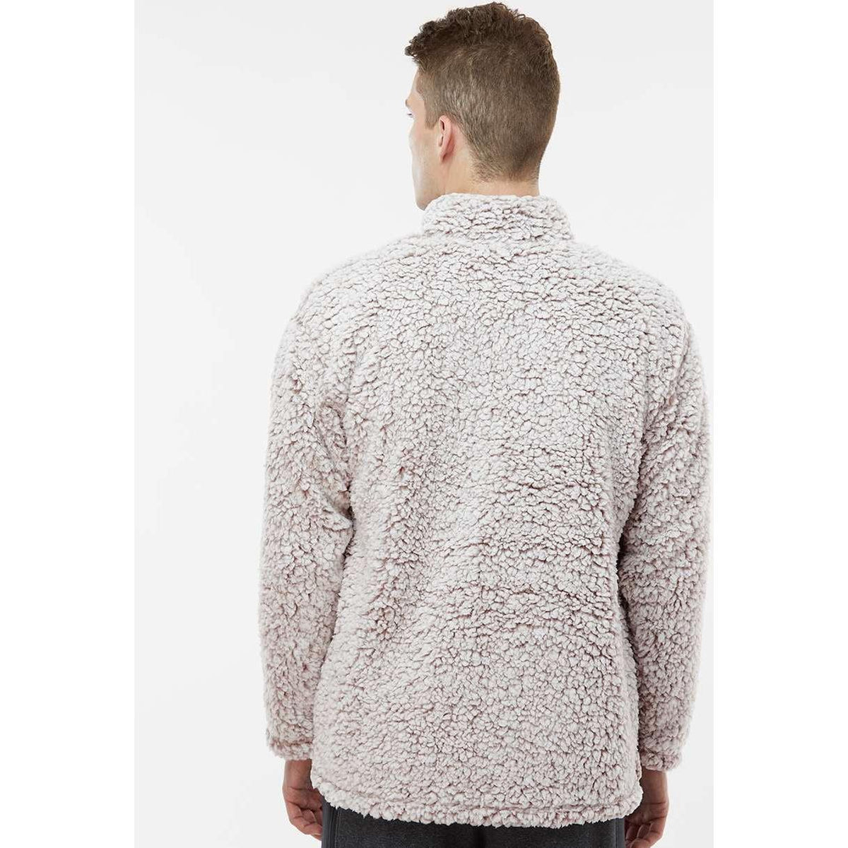 no-logo J. America Sherpa Quarter-Zip Pullover-Fleece-J. America-Thread Logic