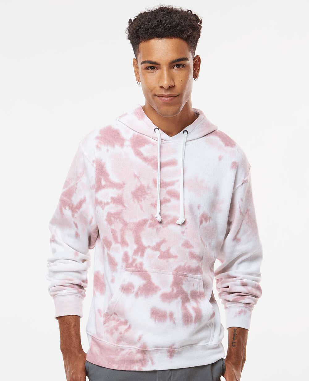 no-logo J. America Tie-Dyed Fleece Hooded Sweatshirt-J. America-Thread Logic