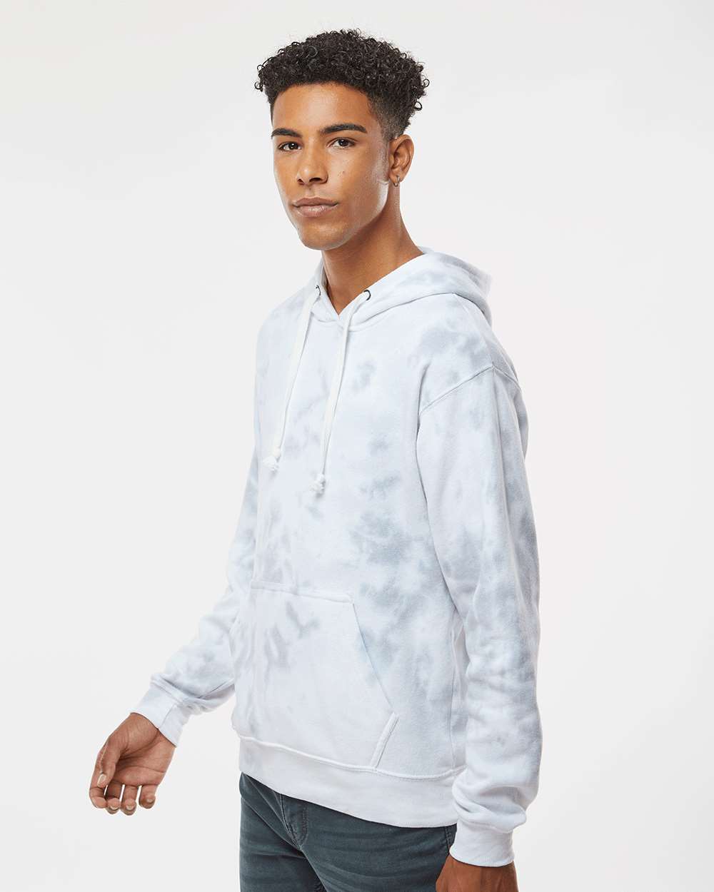 no-logo J. America Tie-Dyed Fleece Hooded Sweatshirt-J. America-Thread Logic