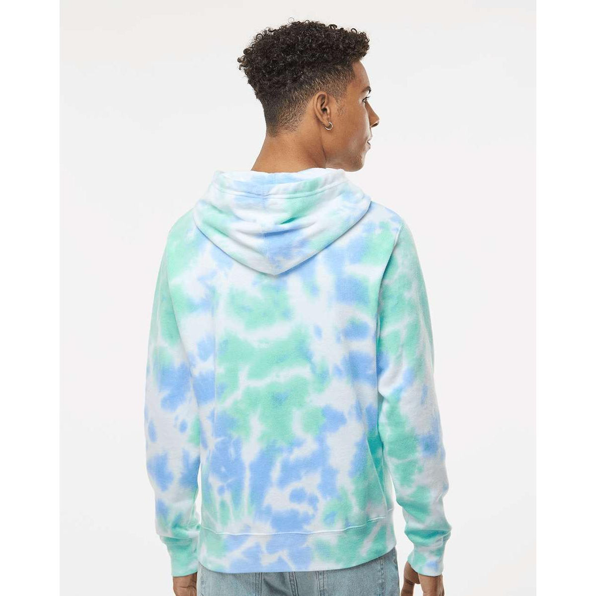 no-logo J. America Tie-Dyed Fleece Hooded Sweatshirt-J. America-Thread Logic
