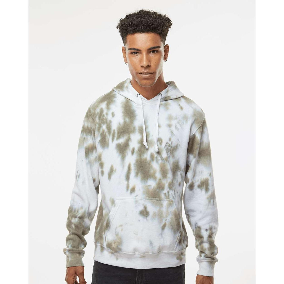 no-logo J. America Tie-Dyed Fleece Hooded Sweatshirt-J. America-Thread Logic