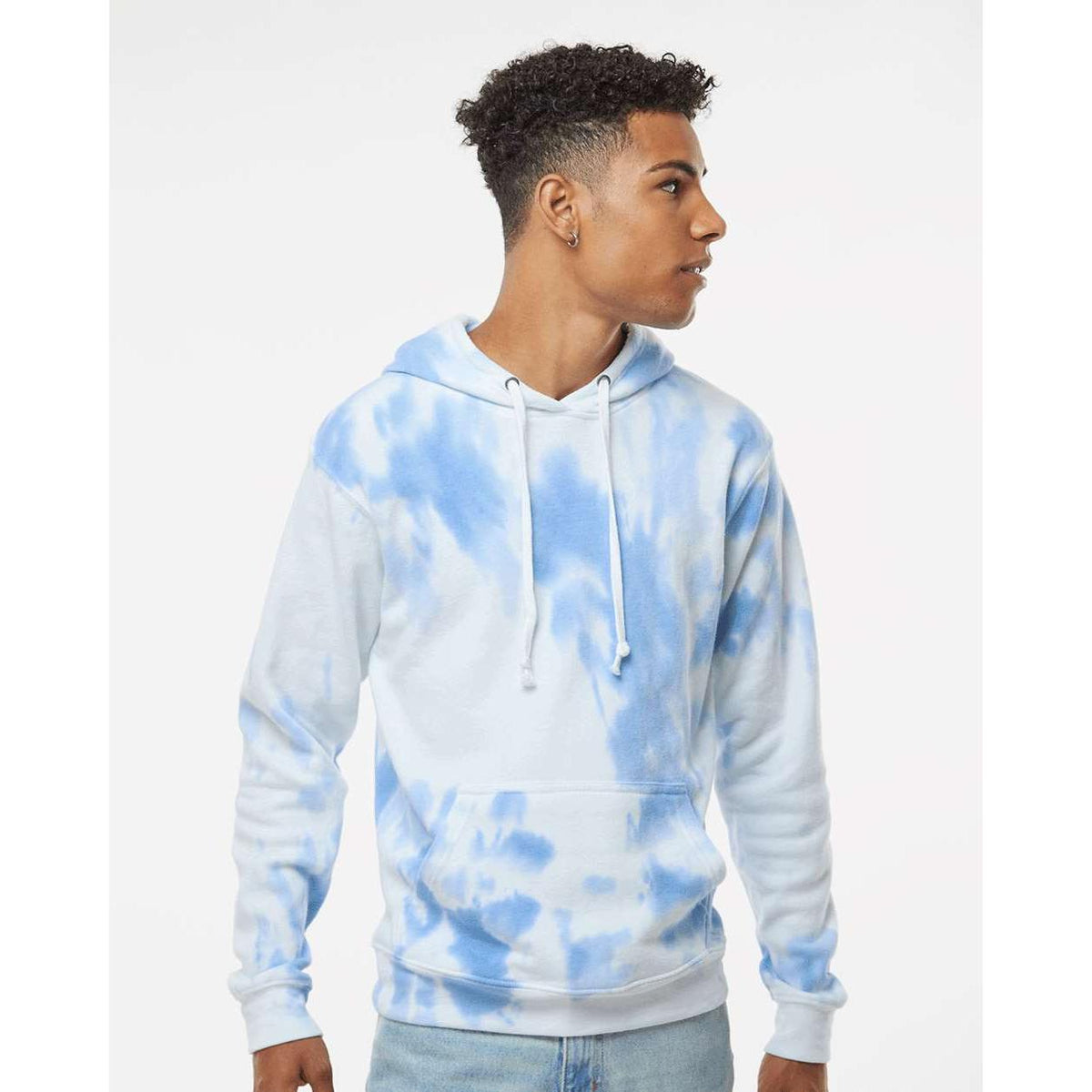 no-logo J. America Tie-Dyed Fleece Hooded Sweatshirt-J. America-Thread Logic